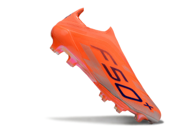 Adidas F50+ Lightstrike Pro Laceless FG Firm Ground Soccer Cleats - Red/Blue/Silver