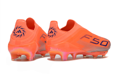 Adidas F50+ Lightstrike Pro Laceless FG Firm Ground Soccer Cleats - Red/Blue/Silver