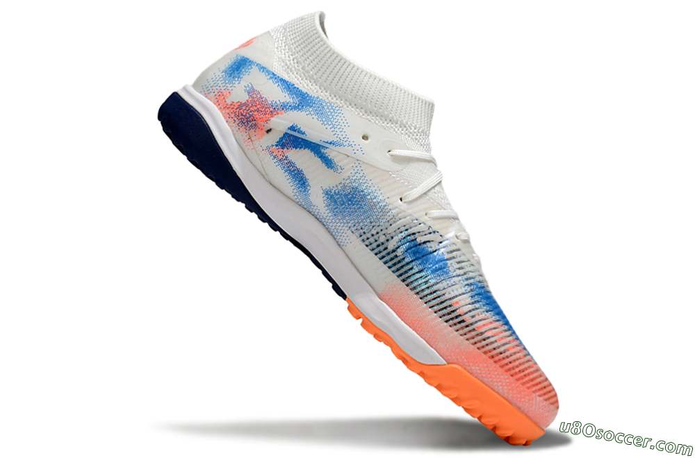 Puma Future 8 Ultimate TF Artificial Turf Soccer Shoes - Whtie/Blue/Red 4