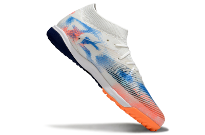 Puma Future 8 Ultimate TF Artificial Turf Soccer Shoes - Whtie/Blue/Red