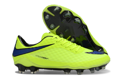 Nike Hypervenom Phantom FG Firm Ground Soccer Cleats - Yellow/Blue/Black