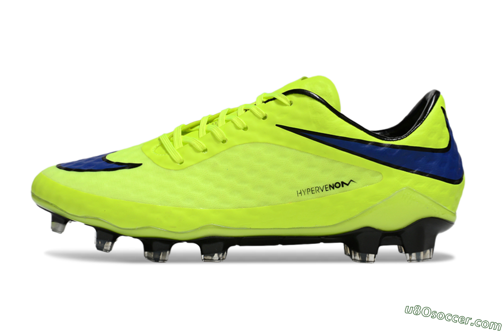 Nike Hypervenom Phantom FG Firm Ground Soccer Cleats - Yellow/Blue/Black 2