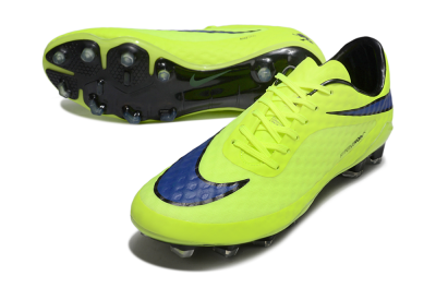 Nike Hypervenom Phantom FG Firm Ground Soccer Cleats - Yellow/Blue/Black