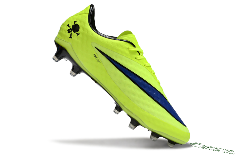 Nike Hypervenom Phantom FG Firm Ground Soccer Cleats - Yellow/Blue/Black 4