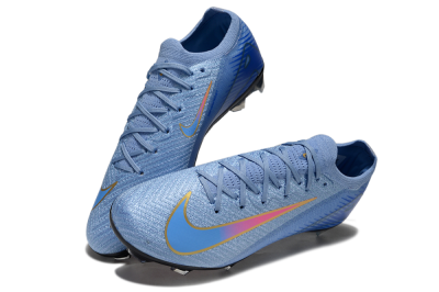 Nike Air Zoom Mercurial Vapor 16 Elite FG Firm Ground Soccer Cleats - Blue/Pink/Gold