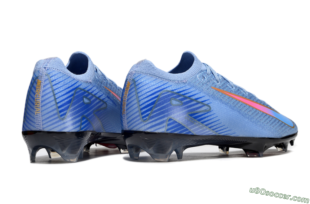 Nike Air Zoom Mercurial Vapor 16 Elite FG Firm Ground Soccer Cleats - Blue/Pink/Gold 6