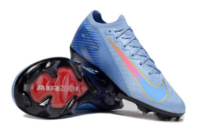 Nike Air Zoom Mercurial Vapor 16 Elite FG Firm Ground Soccer Cleats - Blue/Pink/Gold