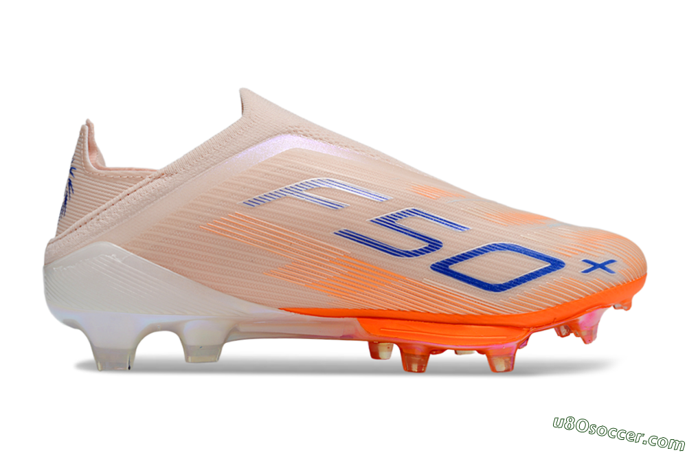 Adidas F50+ Lightstrike Pro Laceless FG Firm Ground Soccer Cleats - Red/Blue/White 7