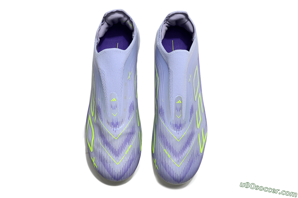 Adidas F50+ Lightstrike Pro Laceless FG Firm Ground Soccer Cleats - Blue/Yellow/White 4
