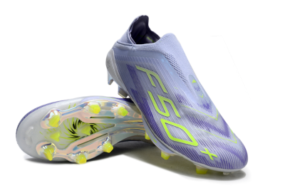 Adidas F50+ Lightstrike Pro Laceless FG Firm Ground Soccer Cleats - Blue/Yellow/White