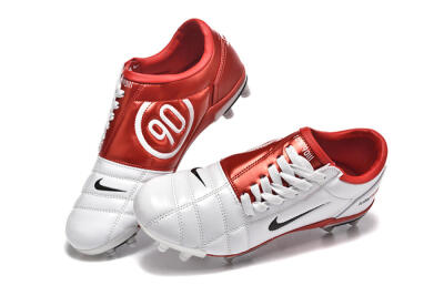 Nike Total 90 III FG Firm Ground Soccer Cleats - Silver/Black/Red