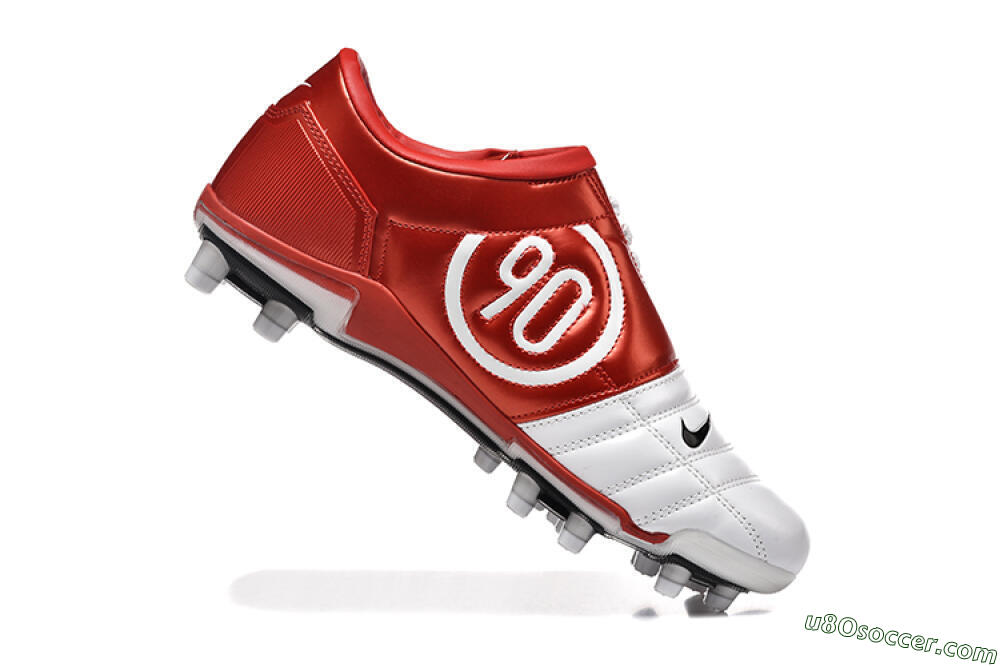 Nike Total 90 III FG Firm Ground Soccer Cleats - Silver/Black/Red 7