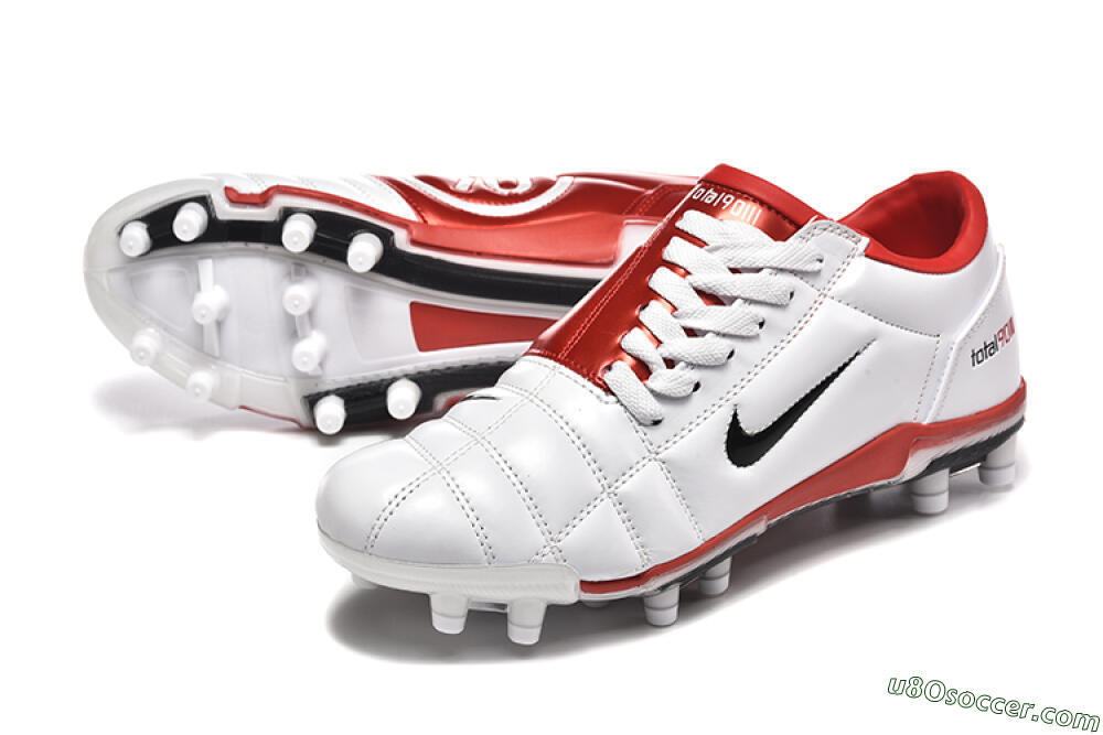 Nike Total 90 III FG Firm Ground Soccer Cleats - Silver/Black/Red 3