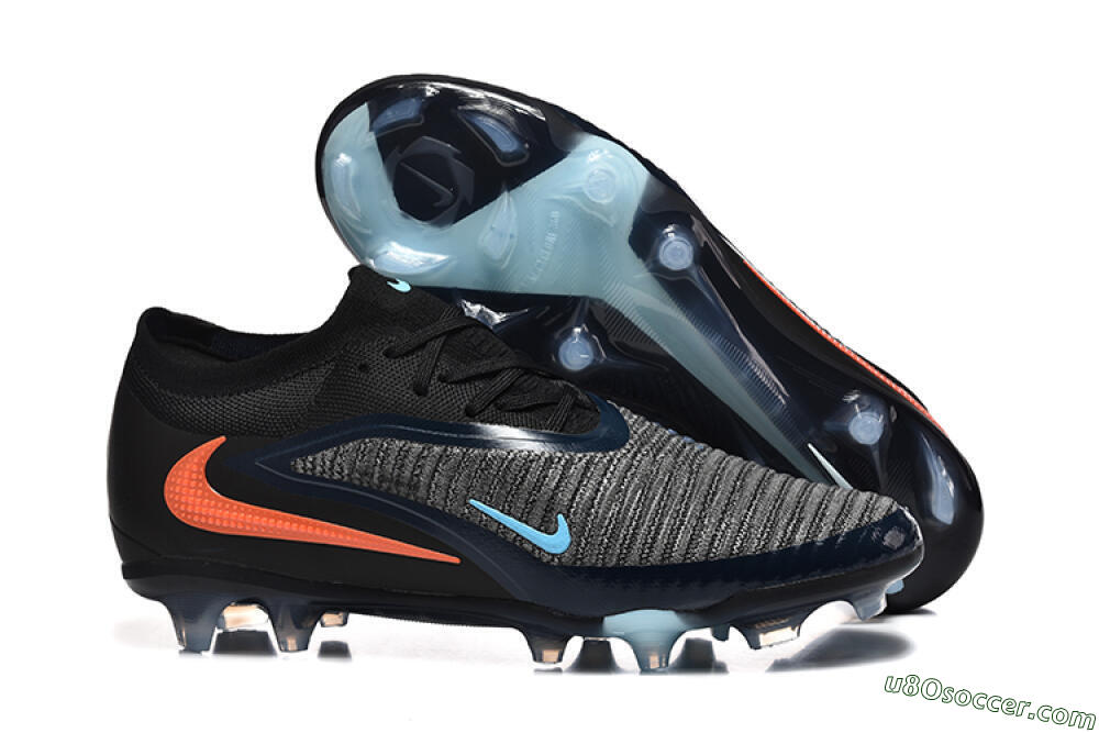 Nike Phantom 6 Elite Low FG Firm Ground Soccer Cleats - Silver/White/Red 1