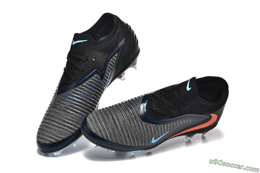 Nike Phantom 6 Elite Low FG Firm Ground Soccer Cleats - Silver/White/Red 6