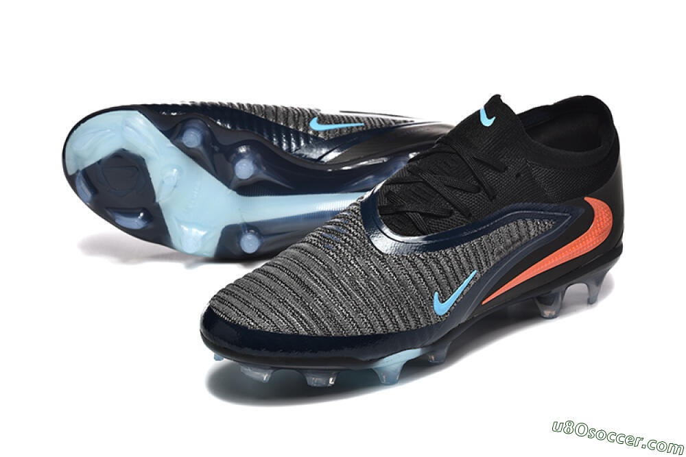 Nike Phantom 6 Elite Low FG Firm Ground Soccer Cleats - Silver/White/Red 3