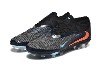 Nike Phantom 6 Elite Low FG Firm Ground Soccer Cleats - Silver/White/Red