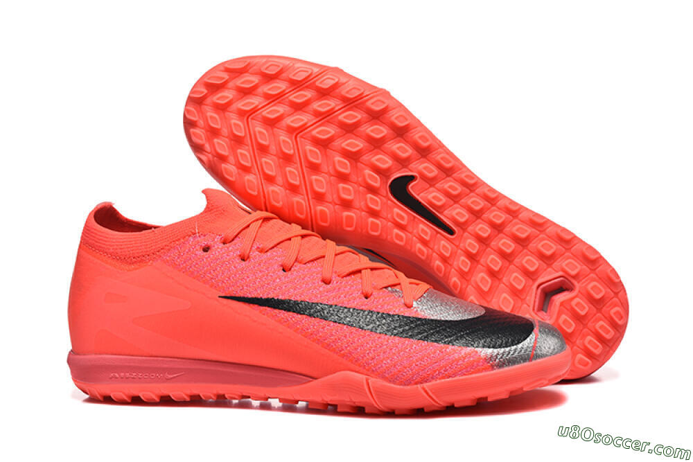 Nike Air Zoom Mercurial Vapor 16 Elite TF Artificial Turf Soccer Shoes - Red/Silver/Black 1