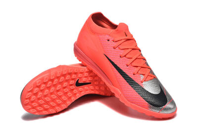 Nike Air Zoom Mercurial Vapor 16 Elite TF Artificial Turf Soccer Shoes - Red/Silver/Black