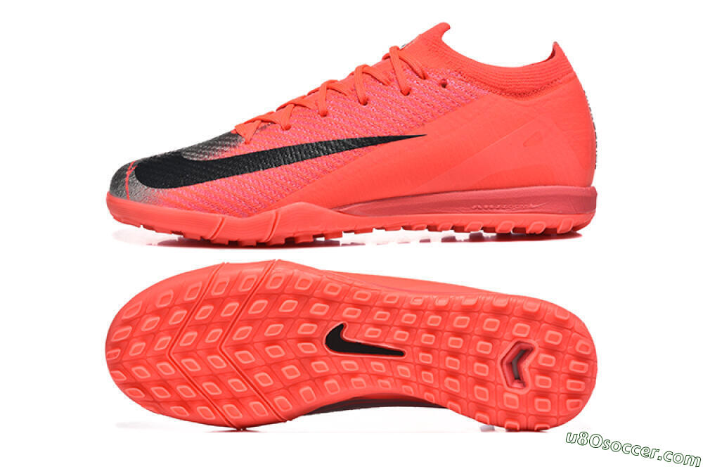 Nike Air Zoom Mercurial Vapor 16 Elite TF Artificial Turf Soccer Shoes - Red/Silver/Black 0