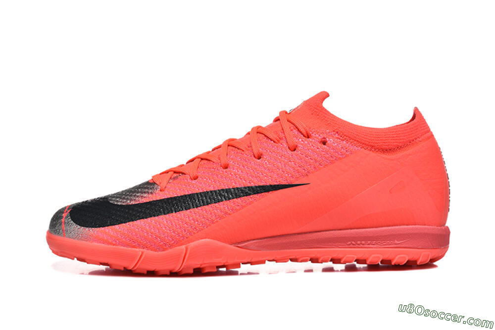 Nike Air Zoom Mercurial Vapor 16 Elite TF Artificial Turf Soccer Shoes - Red/Silver/Black 2
