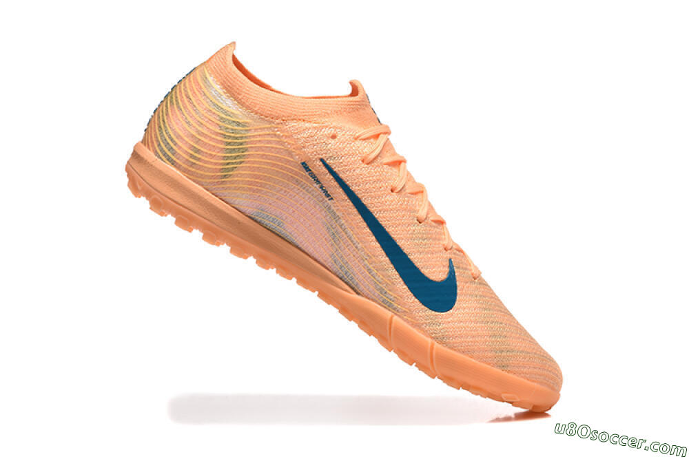 Nike Air Zoom Mercurial Vapor 16 Elite TF Artificial Turf Soccer Shoes - Pink/Blue/Yellow 7