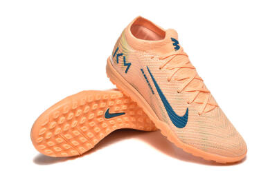 Nike Air Zoom Mercurial Vapor 16 Elite TF Artificial Turf Soccer Shoes - Pink/Blue/Yellow