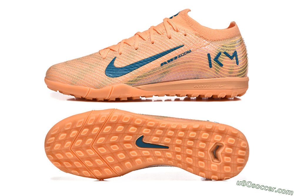 Nike Air Zoom Mercurial Vapor 16 Elite TF Artificial Turf Soccer Shoes - Pink/Blue/Yellow 0