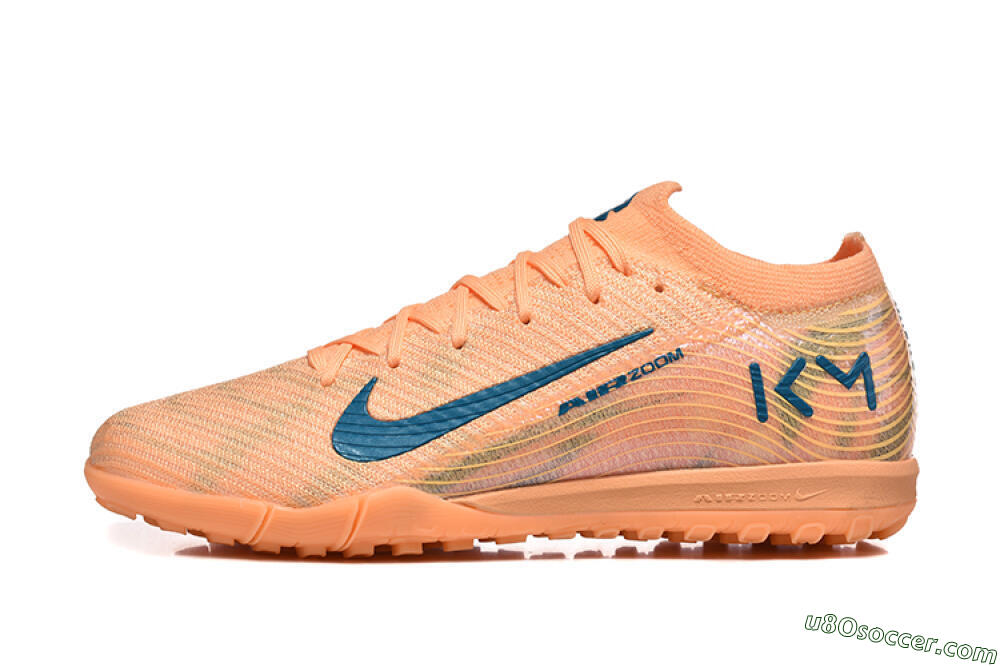 Nike Air Zoom Mercurial Vapor 16 Elite TF Artificial Turf Soccer Shoes - Pink/Blue/Yellow 2