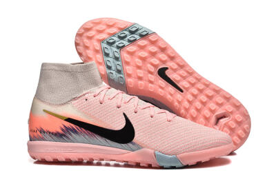 Nike Air Zoom Mercurial Superfly 10 Elite TF Artificial Turf Soccer Shoes - Pink/Black/Gold