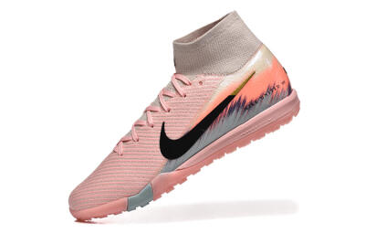 Nike Air Zoom Mercurial Superfly 10 Elite TF Artificial Turf Soccer Shoes - Pink/Black/Gold