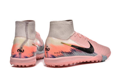 Nike Air Zoom Mercurial Superfly 10 Elite TF Artificial Turf Soccer Shoes - Pink/Black/Gold