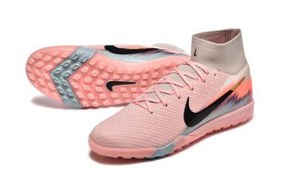 Nike Air Zoom Mercurial Superfly 10 Elite TF Artificial Turf Soccer Shoes - Pink/Black/Gold