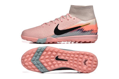 Nike Air Zoom Mercurial Superfly 10 Elite TF Artificial Turf Soccer Shoes - Pink/Black/Gold