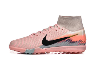 Nike Air Zoom Mercurial Superfly 10 Elite TF Artificial Turf Soccer Shoes - Pink/Black/Gold
