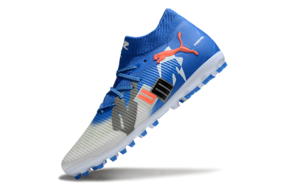 Puma Future 8 Ultimate MG Multi Ground Soccer Cleats - Blue/White/Silver