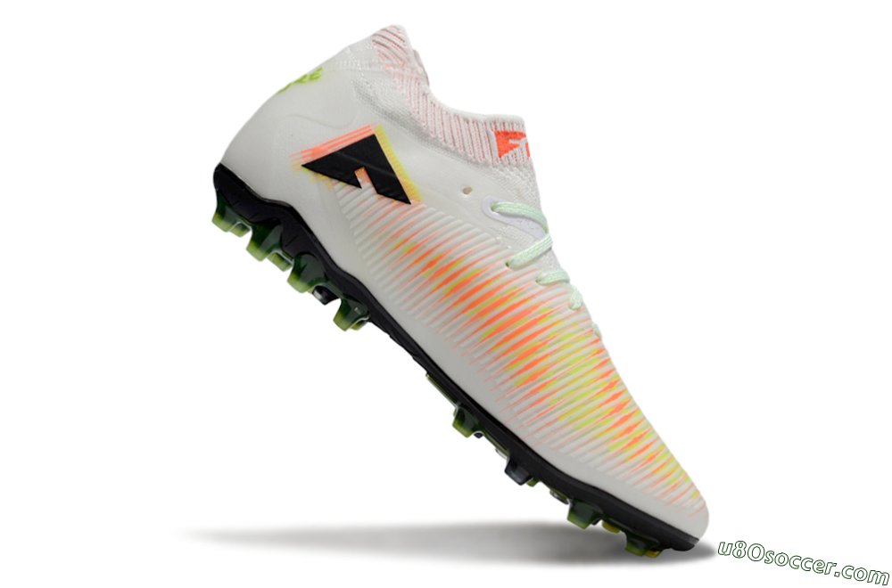 Puma Future 8 Ultimate MG Multi Ground Soccer Cleats - White/Red/Yellow 4