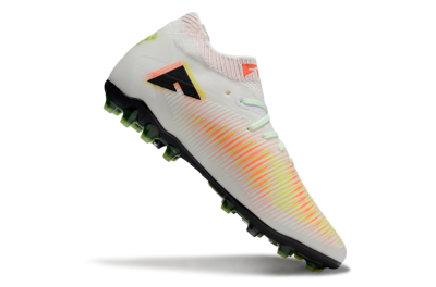 Puma Future 8 Ultimate MG Multi Ground Soccer Cleats - White/Red/Yellow