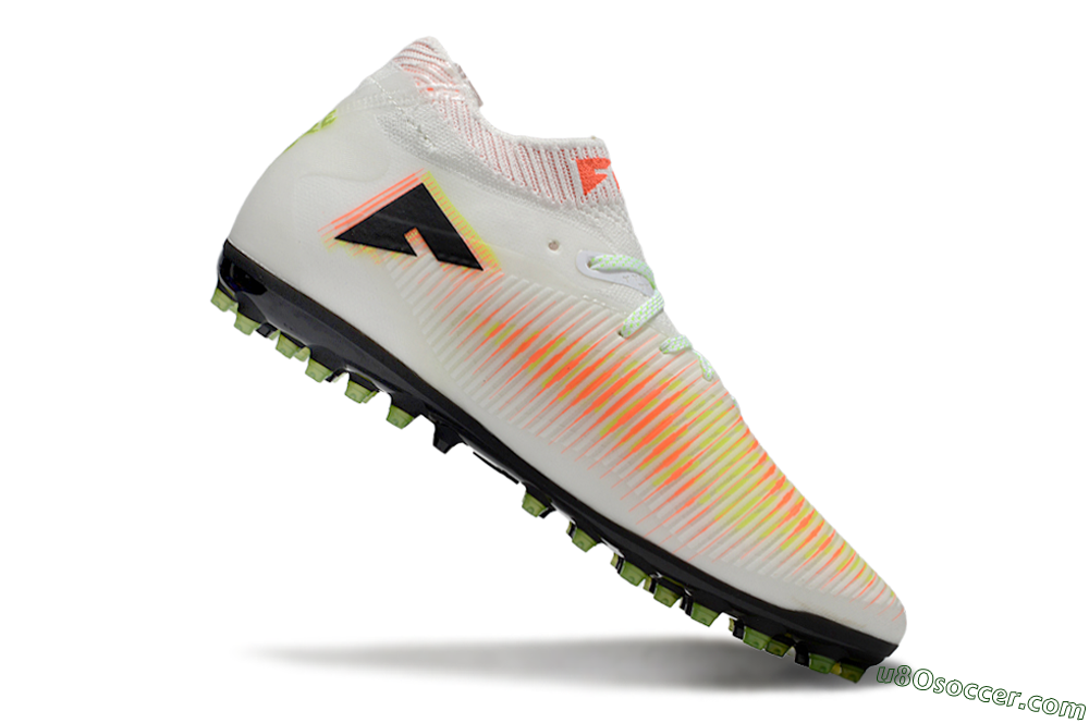 Puma Future 8 Ultimate MG Multi Ground Soccer Cleats - White/Red/Yellow 4