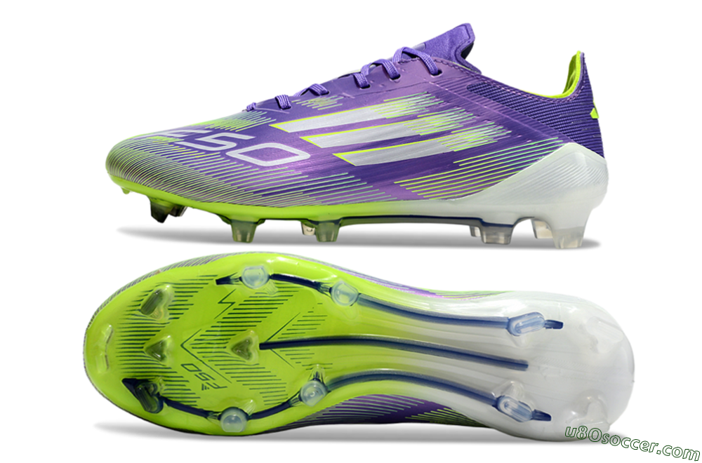 Adidas F50+ Elite FG Firm Ground Soccer Cleats - Blue/Yellow/Silver 0