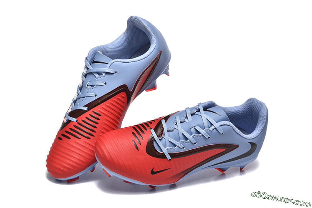Nike Phantom 6 Elite FG Firm Ground Soccer Cleats - Red/Blue/Black 6