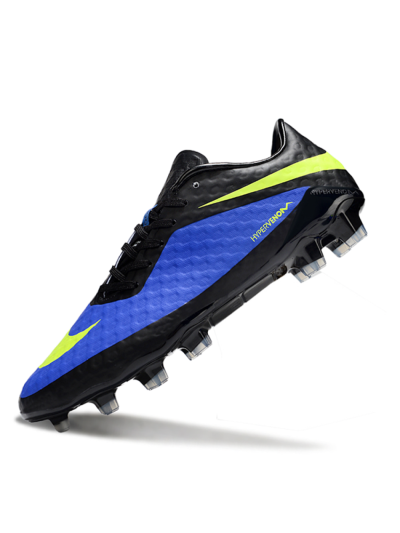 Nike Hypervenom Phantom FG Firm Ground Soccer Cleats - Blue/Black/Yellow