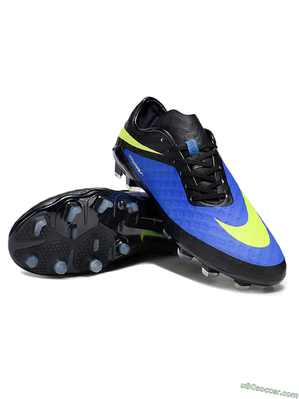 Nike Hypervenom Phantom FG Firm Ground Soccer Cleats - Blue/Black/Yellow 3