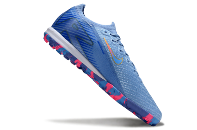 Nike Air Zoom Mercurial Vapor 16 Elite TF Artificial Turf Soccer Shoes - Blue/Pink/Gold