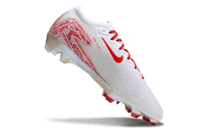 Nike Air Zoom Mercurial Vapor 16 Elite FG Firm Ground Soccer Cleats - White/Red/Gold