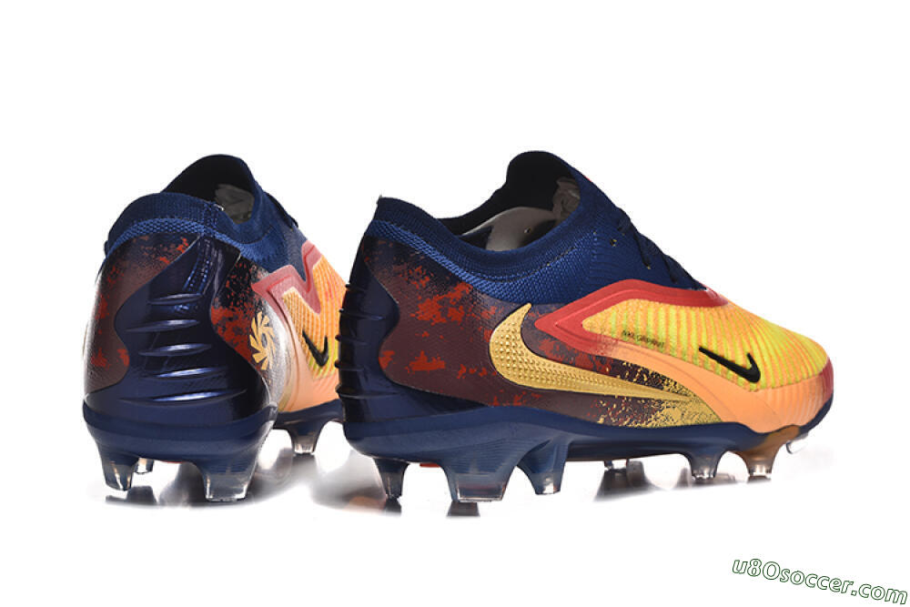 Nike Phantom 6 Elite FG Firm Ground Soccer Cleats - Yellow/Red/Blue 9