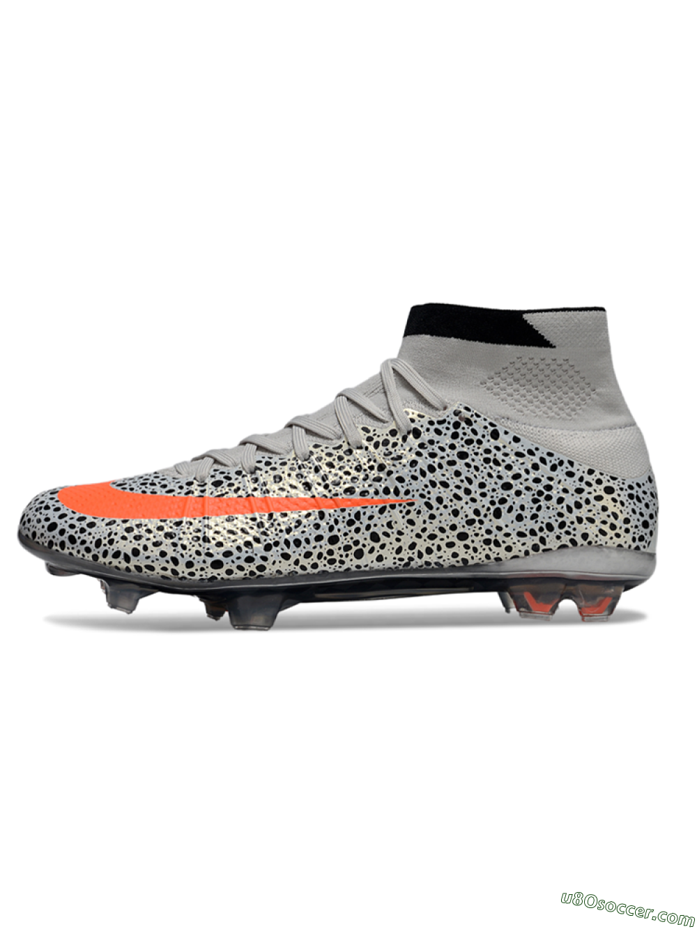 Nike Air Zoom Mercurial Superfly 4 Elite FG Firm Ground Soccer Cleats - Grey/Red/Black 2