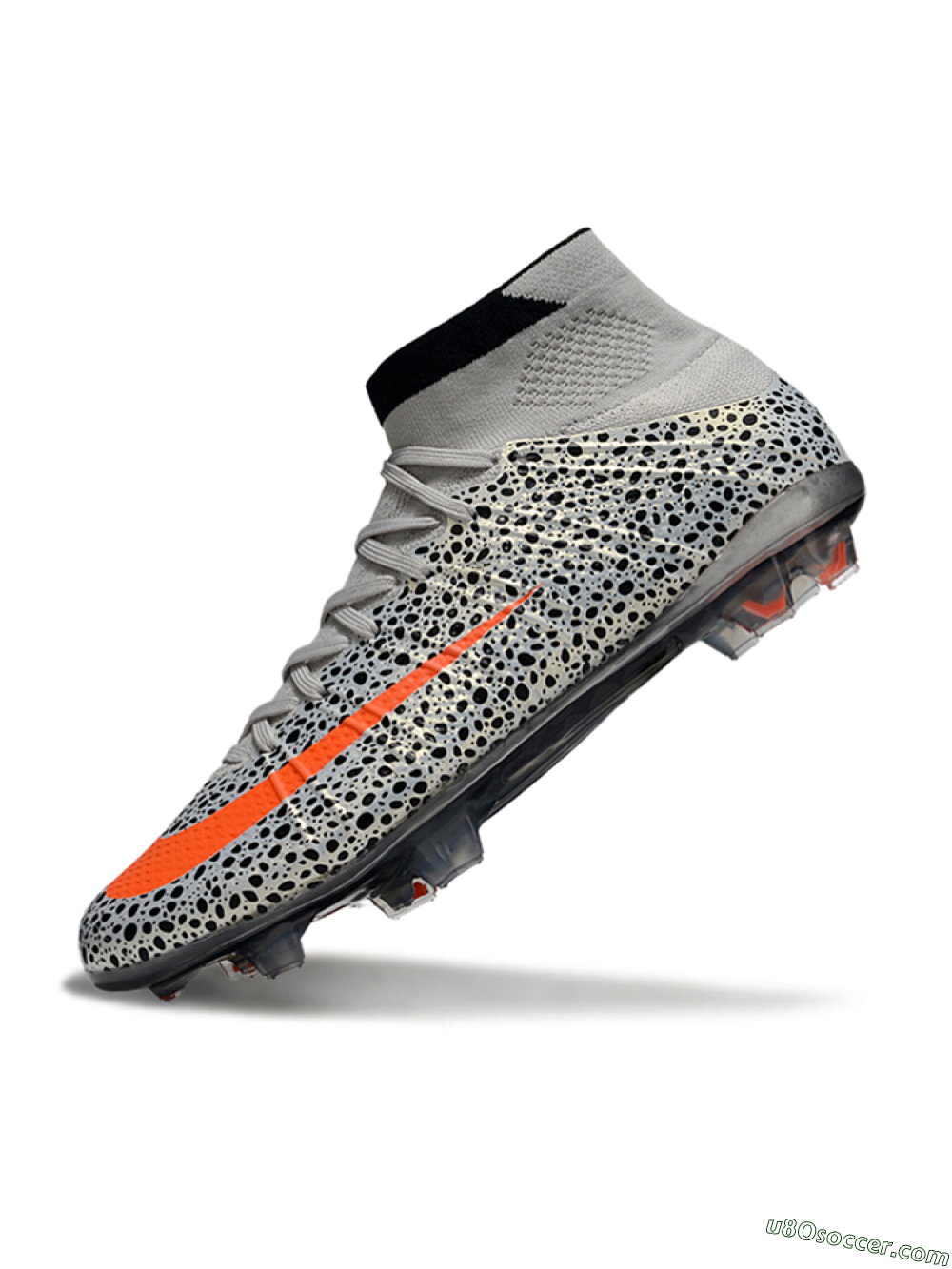 Nike Air Zoom Mercurial Superfly 4 Elite FG Firm Ground Soccer Cleats - Grey/Red/Black 5