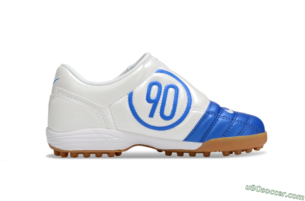 Nike Total 90 III TF Artificial Turf Soccer Shoes - Blue/White/Brown 5