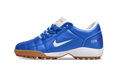 Nike Total 90 III TF Artificial Turf Soccer Shoes - Blue/White/Brown